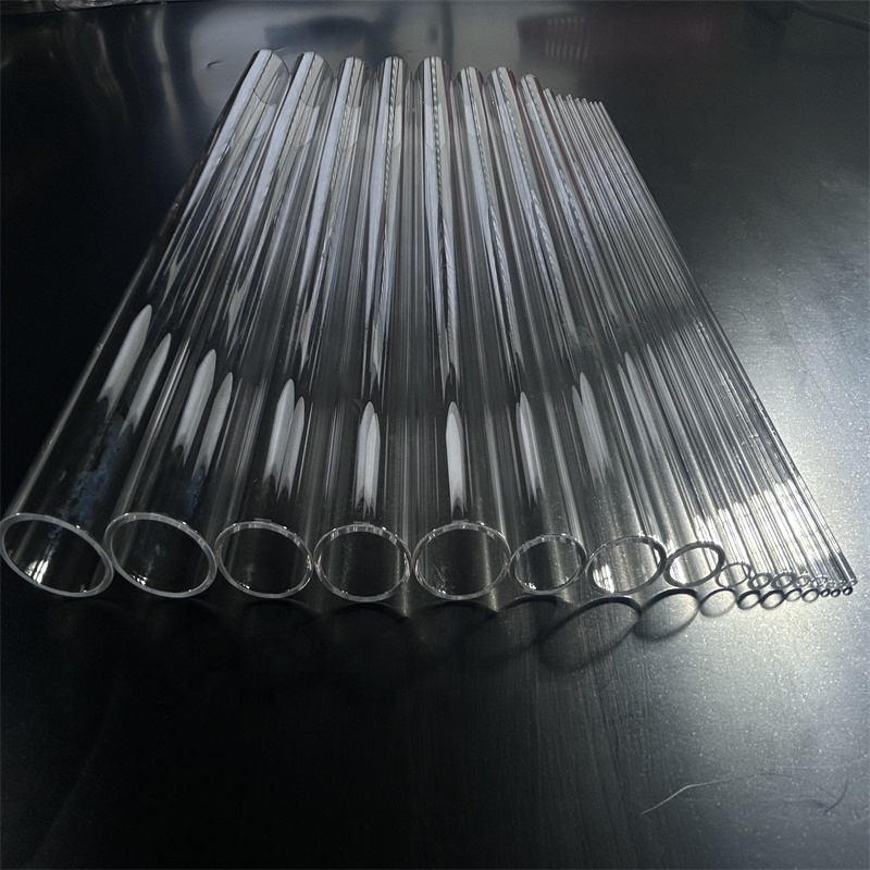 High Temperature Heat Resistant Clear 99.99% Pure Fused Quartz Twin Tube with Ozone Free Welding & Bending Services Custom Sizes