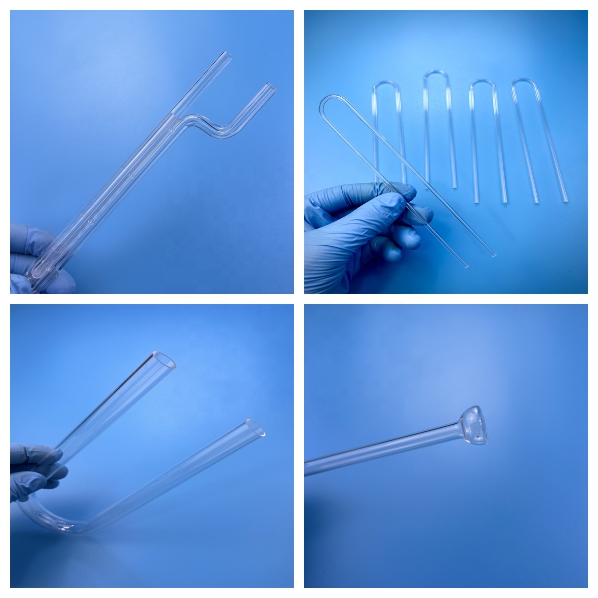 Transparent High Pressure 99.99% Pure Quartz Glass Tube Furnace Boiler Chemical Applications Corrosion Bending Moulding