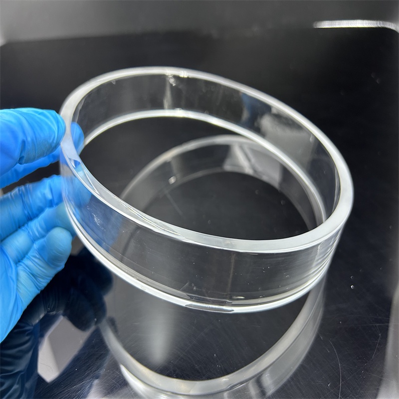 Customizable High Transparent Corrosion-resistant High Purity Fused Quartz Glass Bell Jar Semiconductor Applications Cutting
