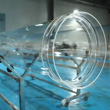 Clear fused quartz glass tubes