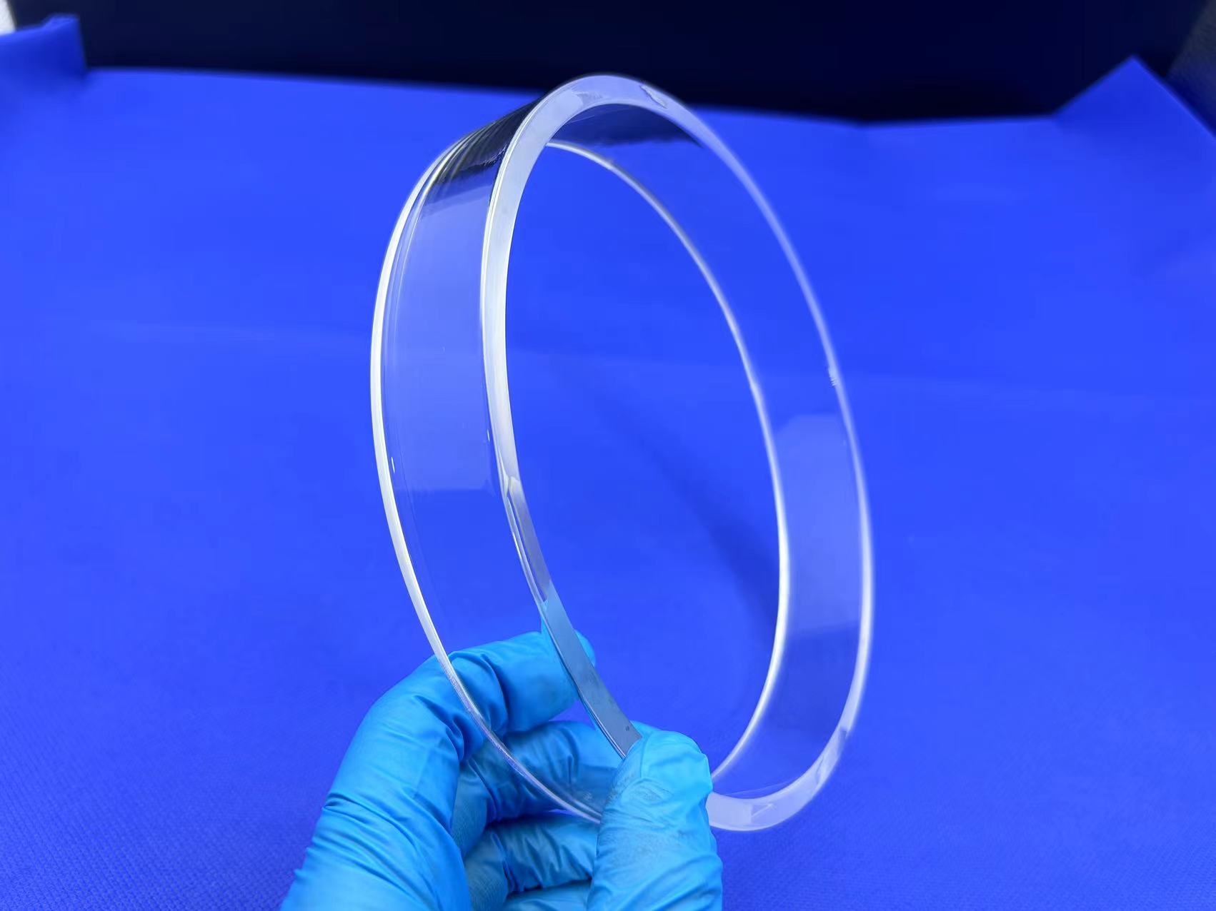 Custom Coated 99.99% Pure Quartz Rings for Semiconductor CVD Optics Applications High Pressure Moulding/Bending/Welding/Cutting