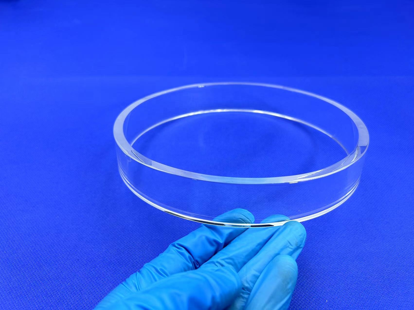 Custom Coated 99.99% Pure Quartz Rings for Semiconductor CVD Optics Applications High Pressure Moulding/Bending/Welding/Cutting