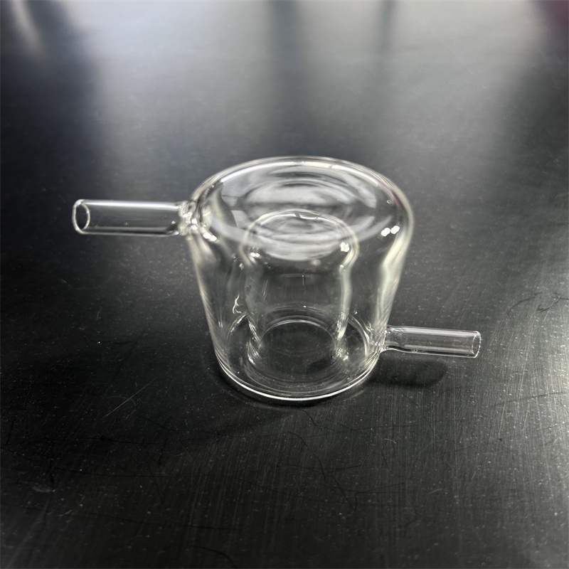 Custom Quartz Glass Reactor Twin Tube