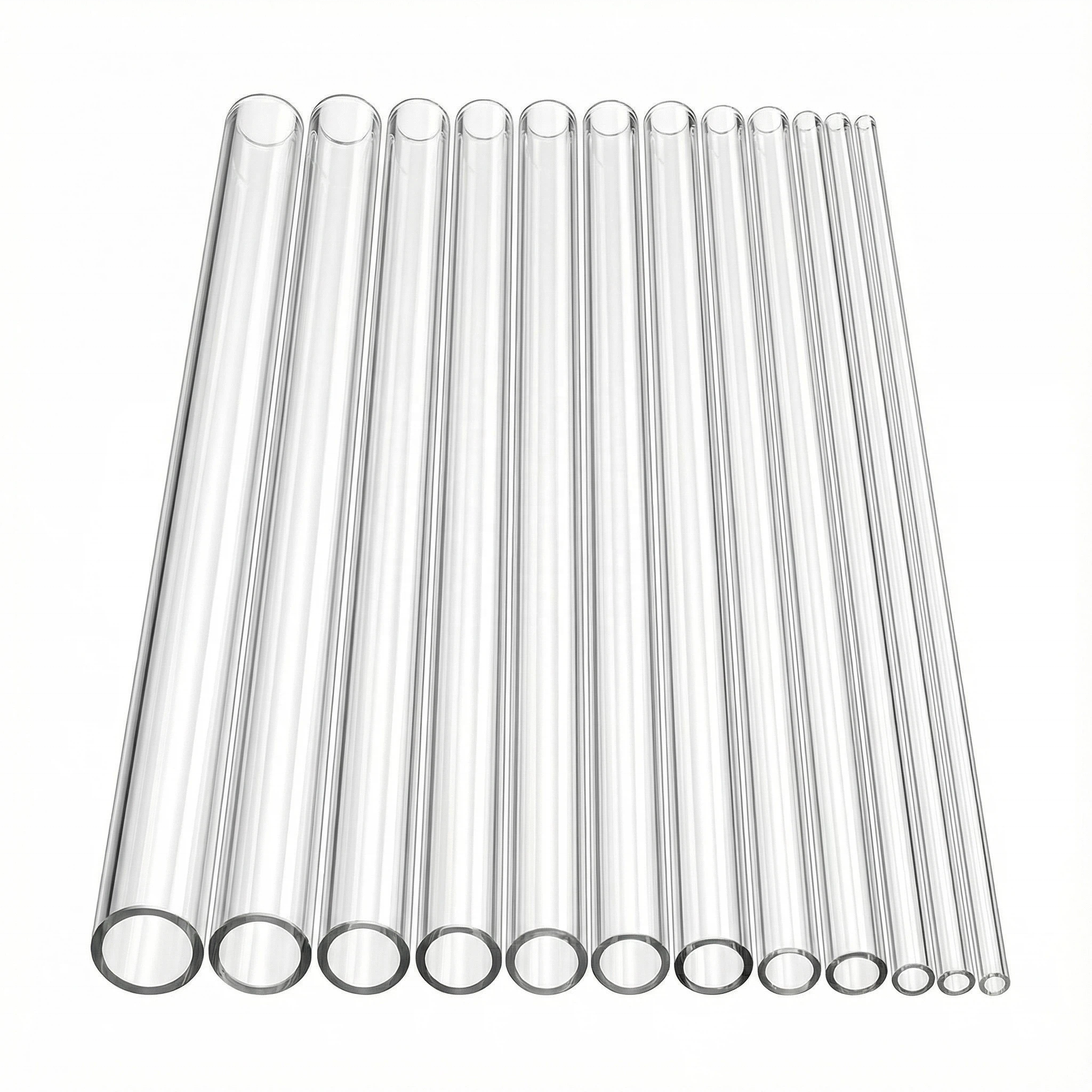 Factory Custom Both Ends Polished High Purity Transparent Quartz Twin Tube Bending Moulding Welding Cutting Capabilities
