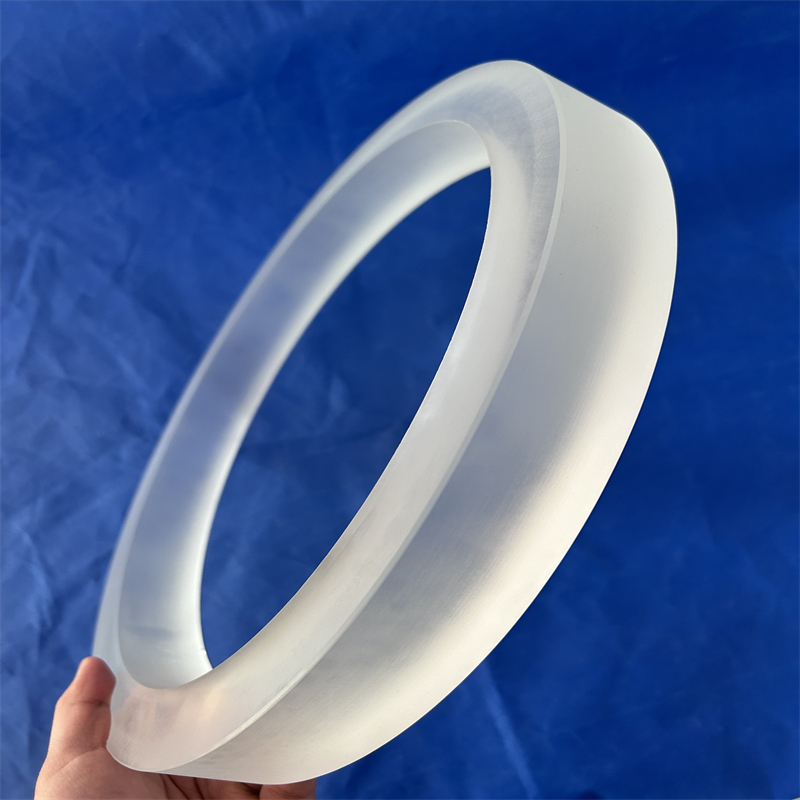High Temperature Resistance Frosted Quartz Disc/Plate Semiconductor Applications Welding Cutting Custom Sizes Fused Quartz