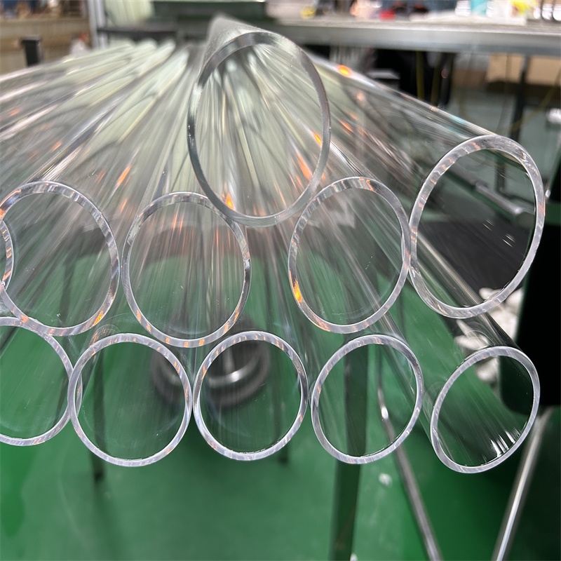 Transparent High Pressure 99.99% Pure Quartz Glass Tube Furnace Boiler Chemical Applications Corrosion Bending Moulding