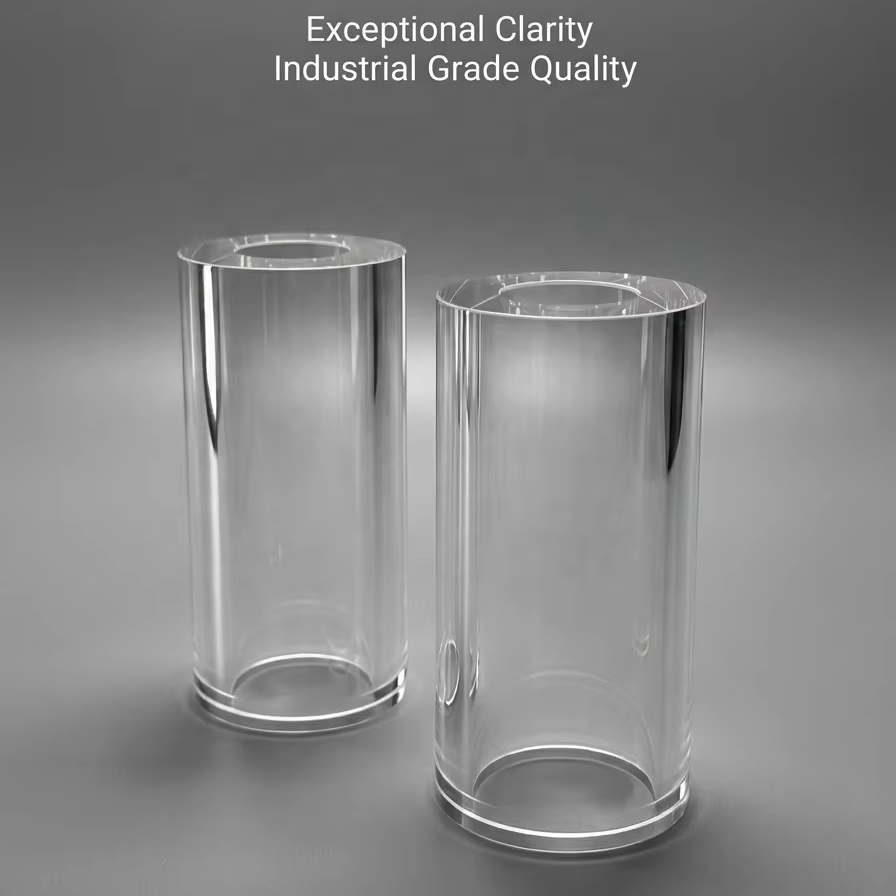 Factory Custom Both Ends Polished High Purity Transparent Quartz Twin Tube Bending Moulding Welding Cutting Capabilities