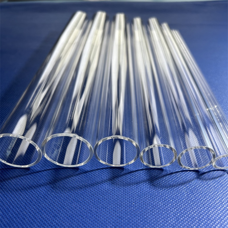 Transparent High Pressure 99.99% Pure Quartz Glass Tube Furnace Boiler Chemical Applications Corrosion Bending Moulding