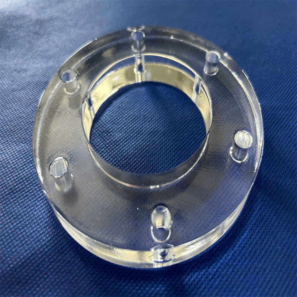 Customize Size Thickness Twin Tube Clear High Purity Flange Quartz Tube Fused Silica Polished Flange Ring Bending Welding