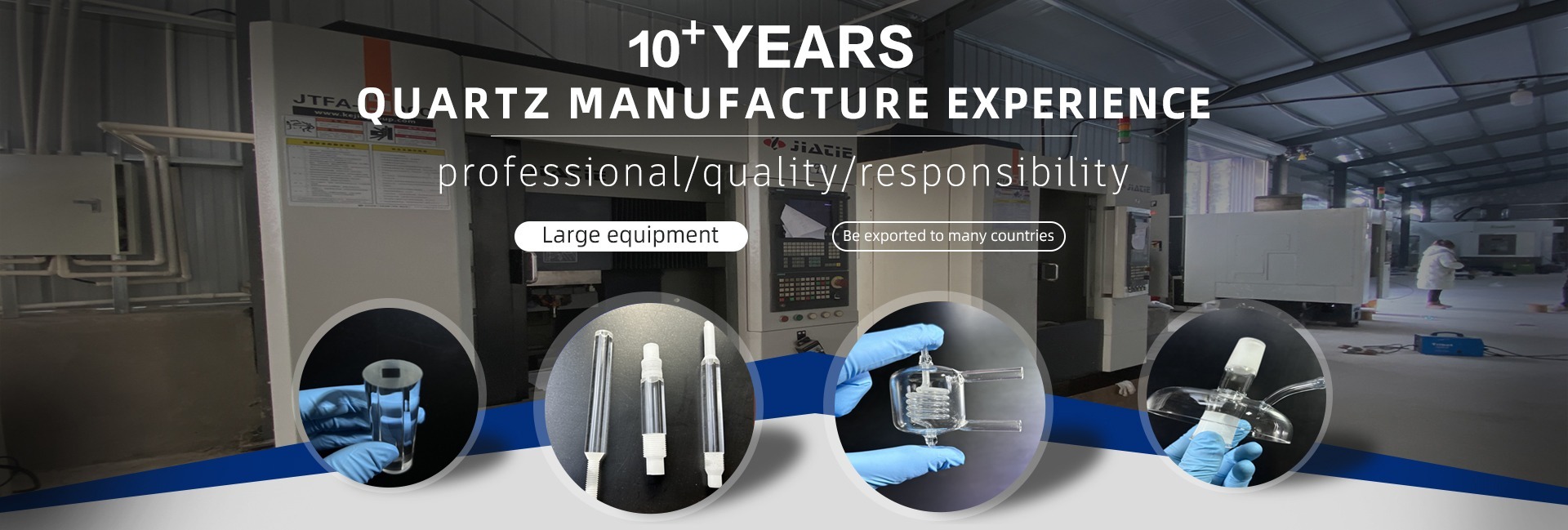 High-purity fused quartz glass tubes and plates manufactured by Zelvo Quartz