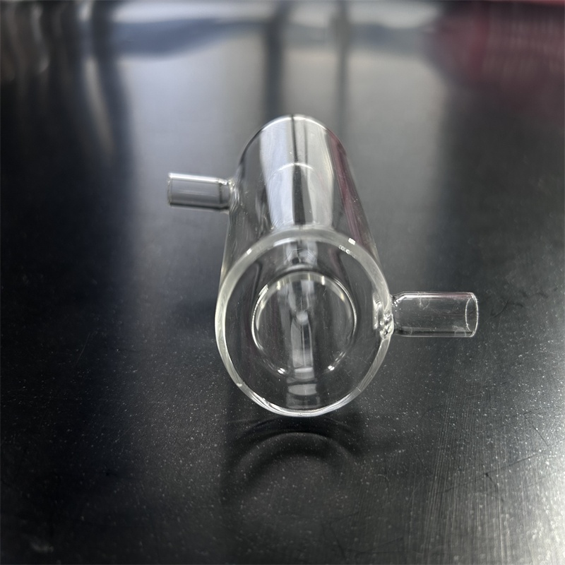 Custom 99.99% Pure Ozone Free High Temperature Resistant Quartz Glass Reactor Twin Tube Bending Welding Services for Laboratory