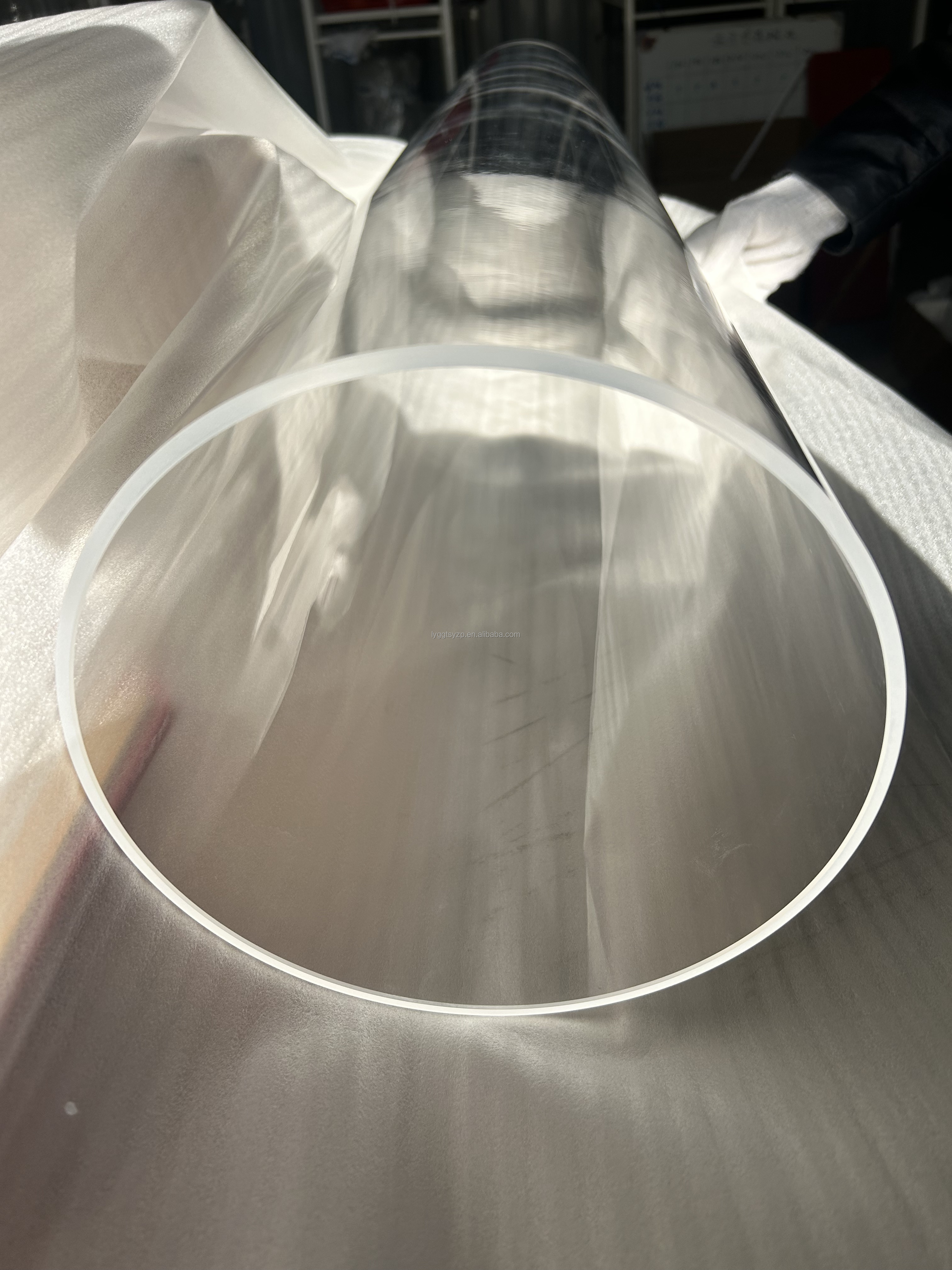 Polished Clear Quartz Twin Tube Ozone Free Heater Chemical Lab Equipment Semiconductor Furnace Tubes Welding Moulding Bending