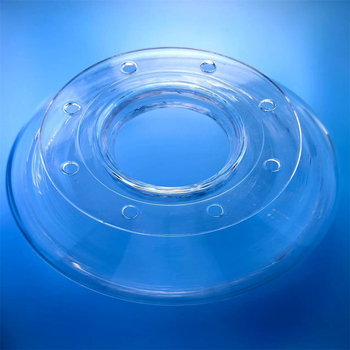 Polished fused silica quartz flange ring