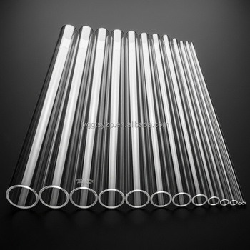 Transparent Quartz Glass Twin Tube