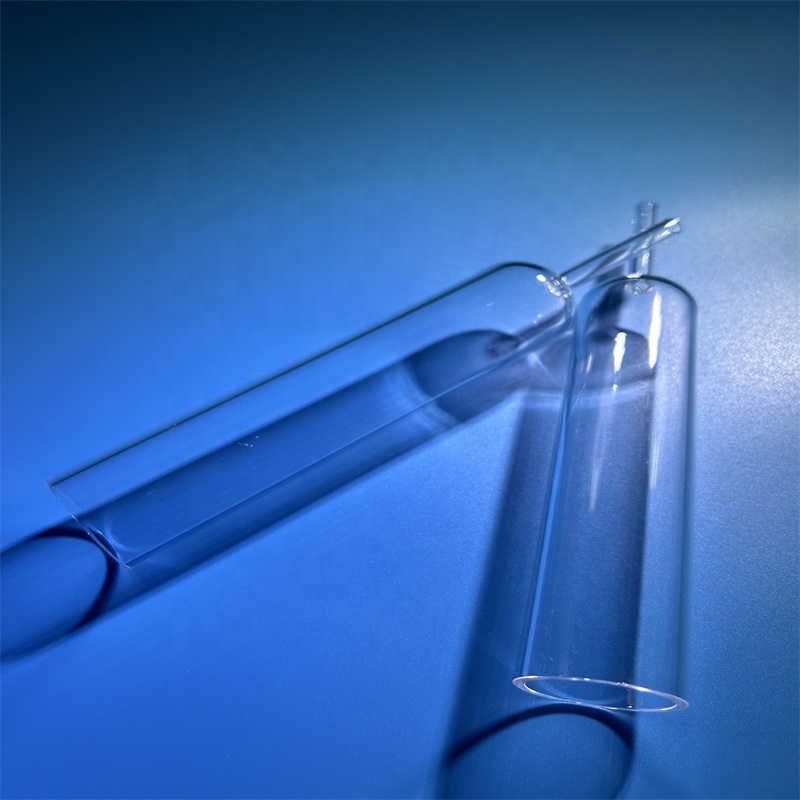 Custom Clear Laboratory High Temperature Twin Tube 99.99% Pure Quartz Glass Tube CVD Furnace Vacuum Bending Welding Services