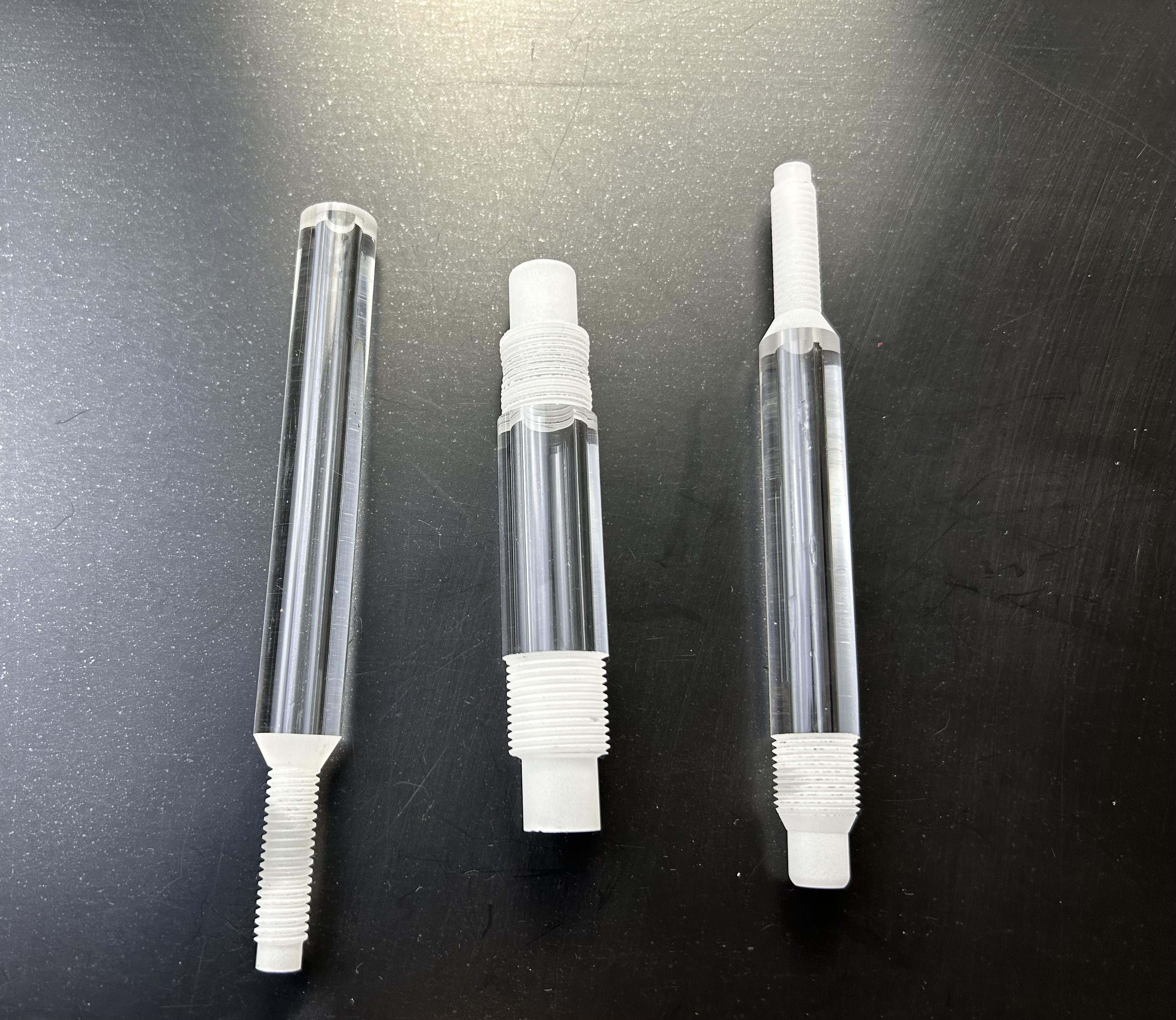 Customized High Purity Threaded Transparent UV Quartz Glass Tube with Bending Welding Cutting Moulding Services High Pressure