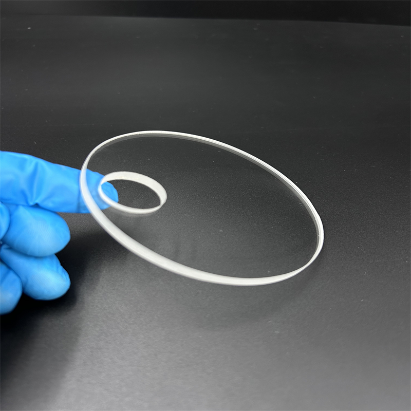 China Supplier High Temperature Transparent UV Quartz Glass Plate Polished Fused Quartz Disc Welding Cutting Optics 1100C Work