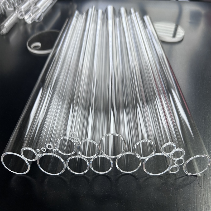 High Temperature Heat Resistant Clear 99.99% Pure Fused Quartz Twin Tube with Ozone Free Welding & Bending Services Custom Sizes