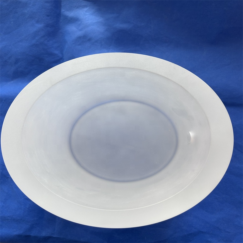 Open Ended Fused Quartz Frosted Glass Cylinder Ingot with Moulding Welding Cutting Services Custom Sizes for Optics Applications